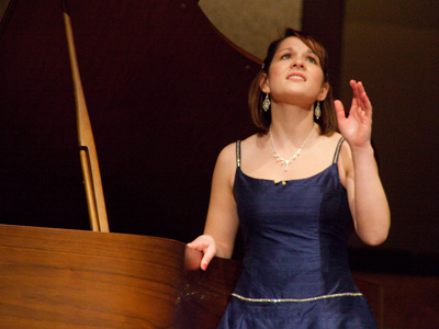 She`s very dramatic when she sings.  And when she walks down the street.  And when she chews gum.  And breathes.