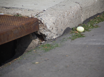 That`s not very nice -- hiding Easter eggs in the street.