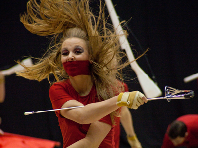 During a color guard competition, each brief routine is like taking an intellectual, emotional and aesthetic journey.