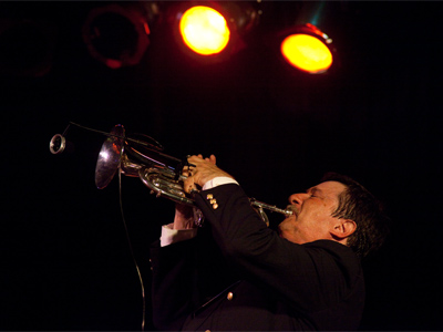 The man with the silver horn.