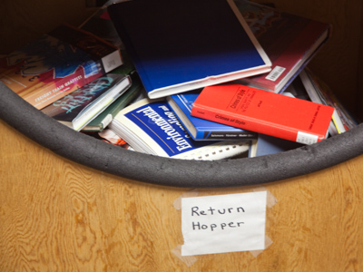 Every spring, thousands of swallows return to San Juan Capistano, and thousands of books return to the library.