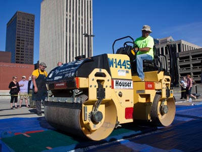 Remember the demonstration of how to burnish a print on May 7 above?  This way is faster and a lot more fun.