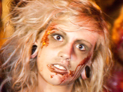 ZOMBIES ARE REAL AND THEY`RE RUNNING AMOK IN THE OREGON DISTRICT CAUSING MAYHEM AND POSING FOR PICTURES!!!!!