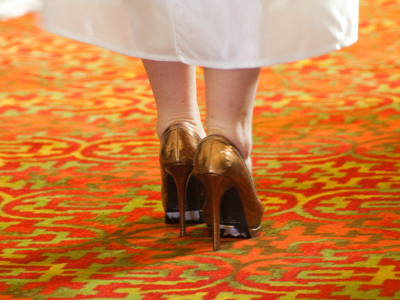 For some graduates, white sandals just don`t cut it (see June 7, 2004).