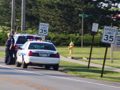 In case you missed the two speed limit signs.