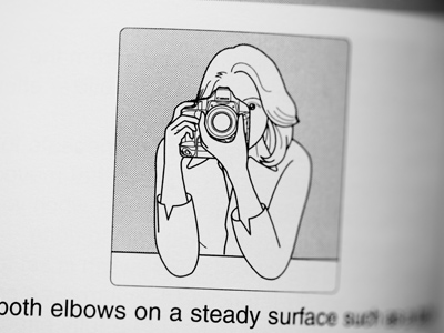 I`ve finished the manual and am ready to start shooting (though judging from this picture, I need a haircut first).