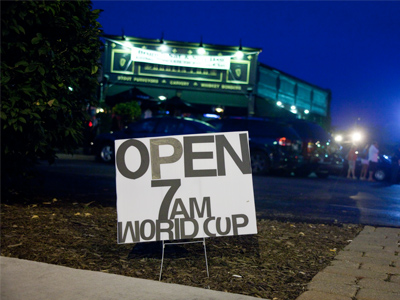 Soccer will never catch on in the United States as long as people have to get up early to watch it.