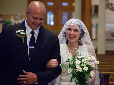 He`s smiling now.  Wait until he has to give away his girl.