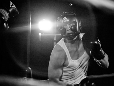 This photograph was the result of luck, persistence and expensive camera equipment, but it`s important to know that I saw it in my head before I left home for the fight.