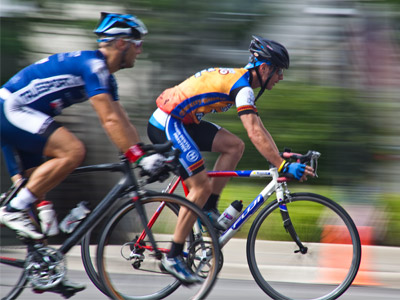 Fifty cyclists can speed by with surprisingly little noise.