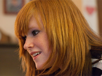 As they watched the computer screen, there was constant chatter:  `I love that one.  What was going on with my hair?  Ohh, this is my favorite.  Wow, you look great in that one.`