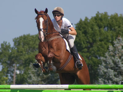 Normally the riders are required to wear a black jacket, but today that rule was waived due to the extreme heat.