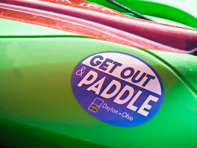 Instead of spending a typical Wednesday in the office, today I hung around the Great Miami River in Dayton.