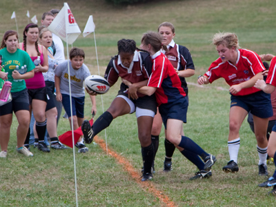 Rugby players and spectators enjoy a special closeness.