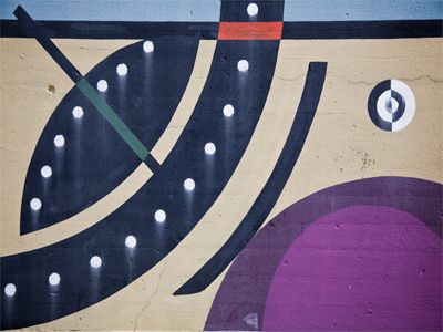 Like much of Dayton, this wall could use a bit of work.