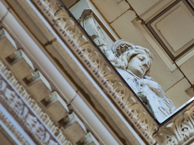 Looking down on all of us.