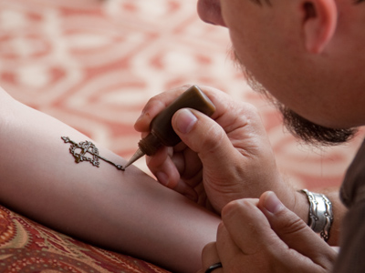 This kind of tattoo doesn`t hurt, and it washes off.