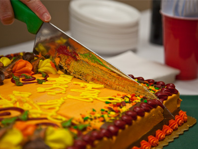 Too busy taking pictures, I never got a piece, but I can get one at Brother Bill`s 75th service anniversary party.