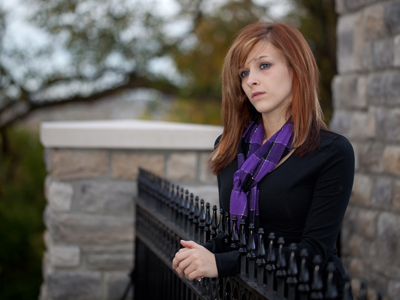 I told her to look as though she was longing for her man to return from the sea.  Actually, her man was standing right behind me, trying to make her giggle.