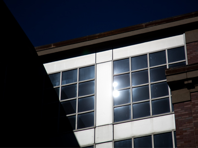 The wind was blowing so hard, I could barely stand up.