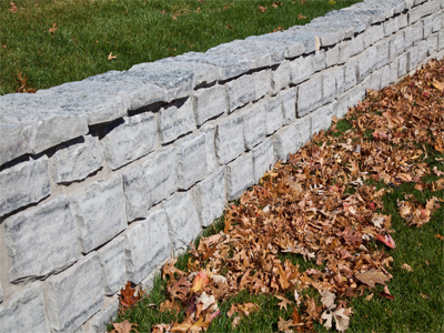 A levee has been constructed to try and hold back autumn.