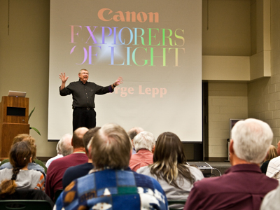 Why does Famous Photographer George Lepp get more people at his seminars than I do?  The free cookies.