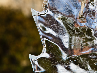 The ice sculptures from December 9 still haven`t melted.