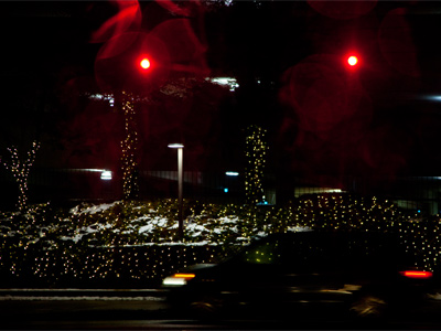 Pictures taken from inside the car at night are a sign that I`m not treating photography as a high priority.