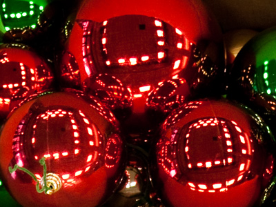 Reflections, reflections of reflections, and reflections of reflections of reflections.