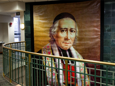 The world`s largest holy card.