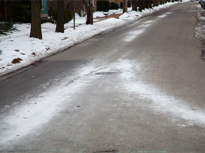 Our streets have been pre-treated for ice.