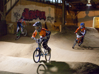 It was inside an old dilapidated building with a leaky roof, so water was pouring down and creating muddy puddles.