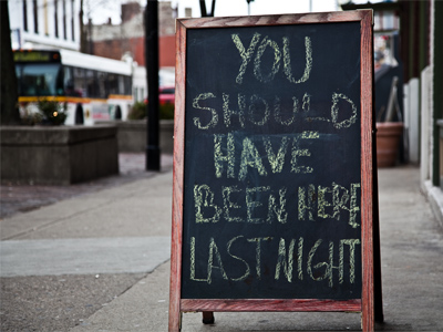 Well, I was busy with pizza, ice cream and jazz.