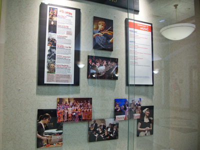 I was surprised to see a display case full of my pictures.