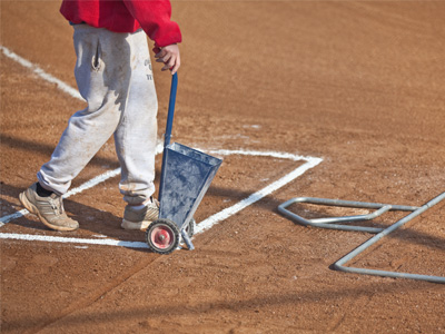The world may be falling apart, but I take comfort in the precision of a ball diamond.