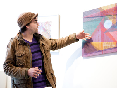 Artists from DVAC`s Cline Show talk about their art:  Andrew Clavin and `Color Study #54.`