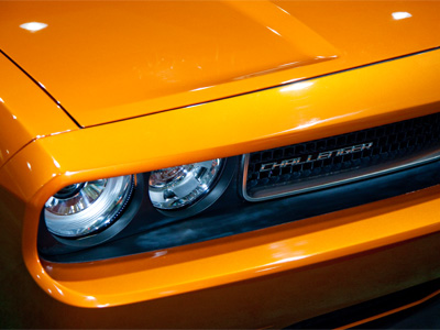 The Convention Center lighting is terrible, so I held my camera in one hand and a portable flash in the other.