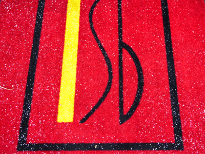 Taking pictures from the red carpet.