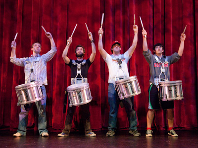 Drummers are actors too.