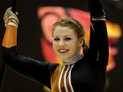 It may also seem like a silly talent to have, but I am pretty confident in my ability to take good pictures of color guard.
