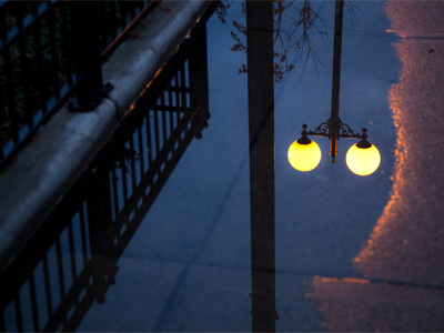 It was a calm and quiet night.