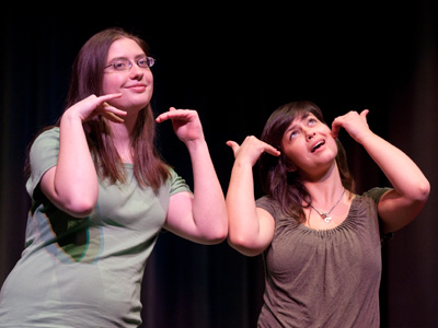 When the choir SIGNS instead of SINGS.