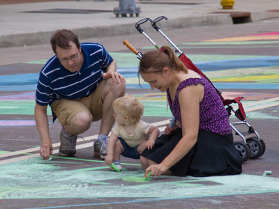 Family fun downtown.