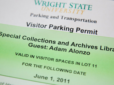 The people at Wright State University Library went to extraordinary lengths to make my visit there pleasant.