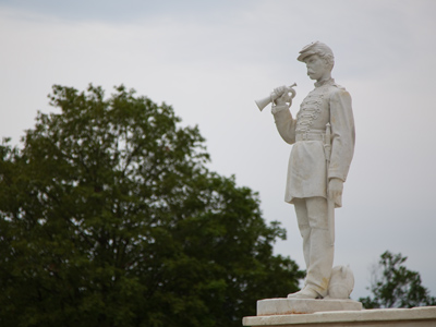A soldier`s final resting place.