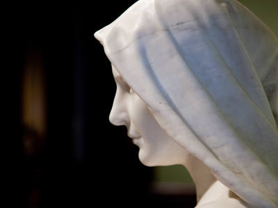 Look straight ahead.