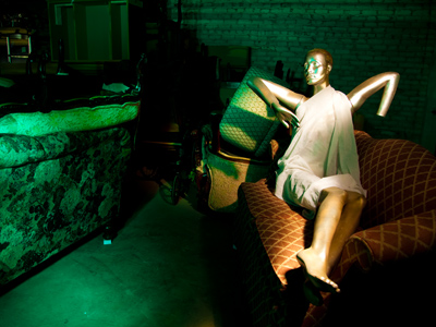 Still experimenting with night photography -- but during the day inside of a creepy basement full of unusual objects.