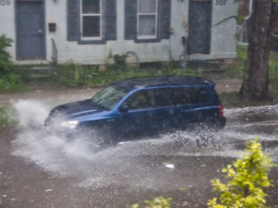 Can you see the little hailstones falling?