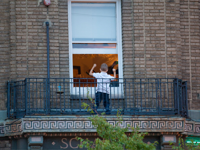 `Let me back in!  I don`t WANT to play outside.`