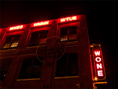 Late into the night, my neighborhood glows blood red.